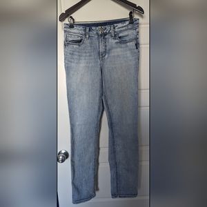 Silver Brand Suki Straight Leg, Mid Rise Jeans, Light Blue, W30xL29.75
